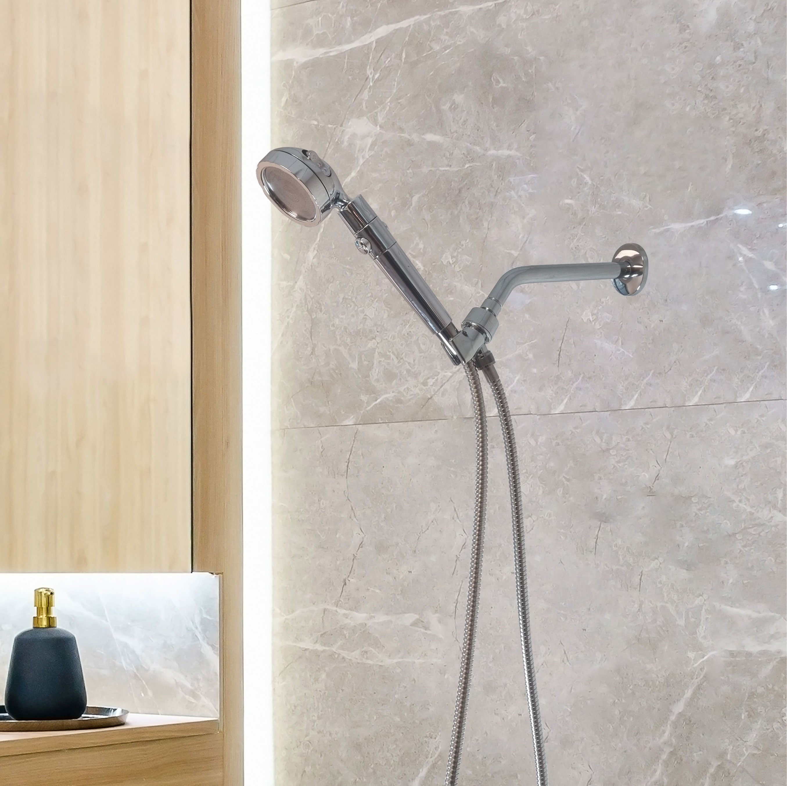 MineralStream Duo Shower Head Showerhead Shower Essentials Kit