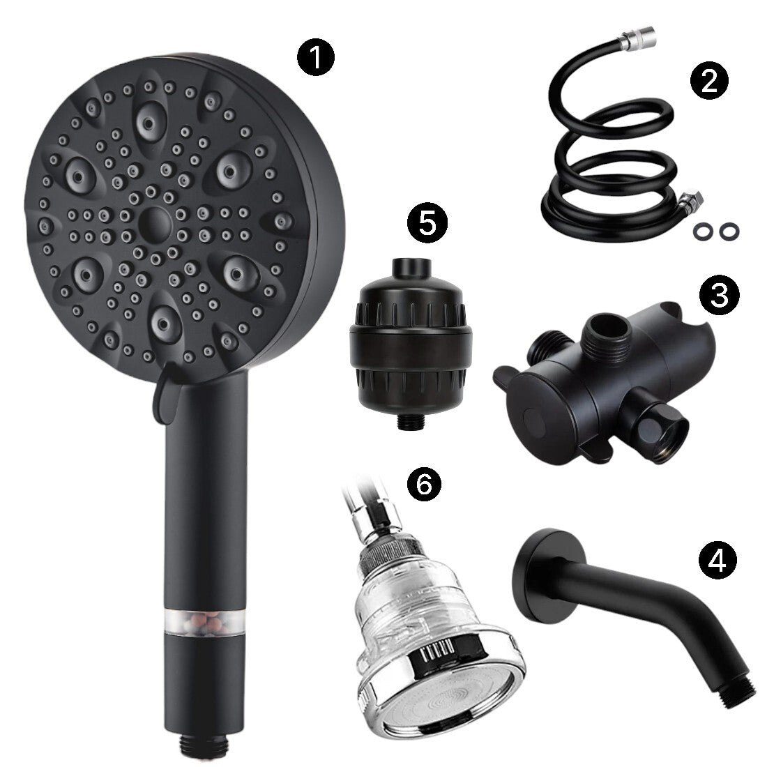 Mineralsstream Luxe 9 Mode Mode High Pressure Dearn (Fulted)