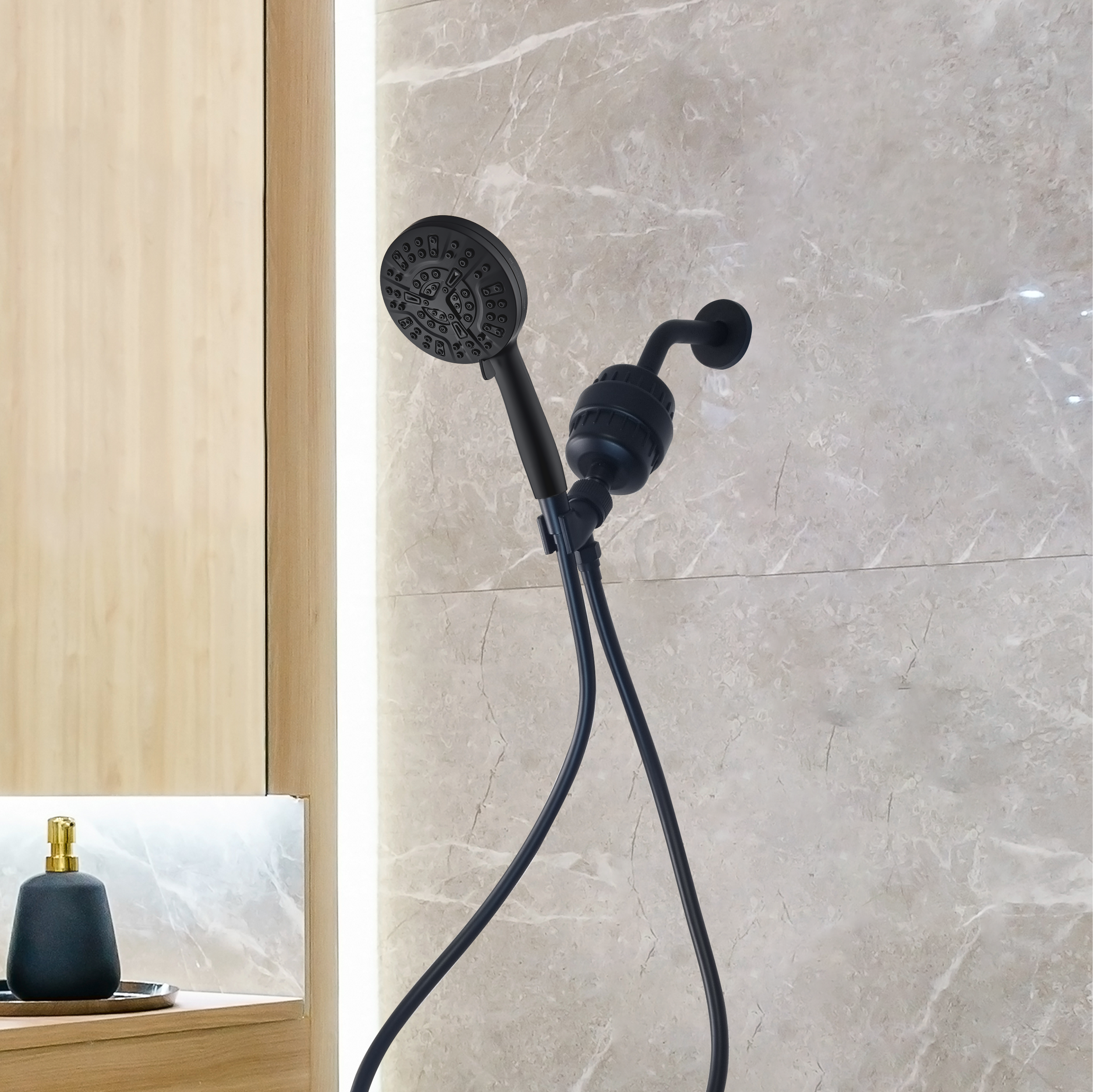 Luxe 10 Mode Mode Showerhead Kit Complete Shower Kit