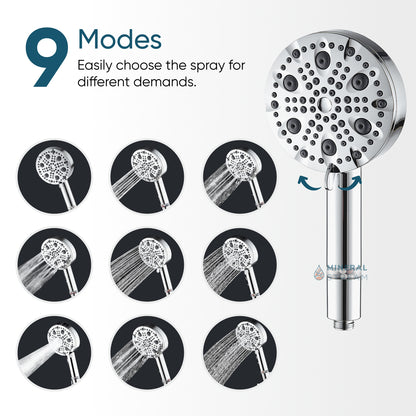 Mineralsstream Luxe 9 Mode Mode High Pressure Dearn (Fulted)