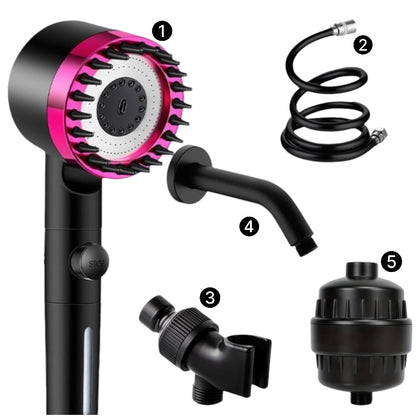 Ultimate Shower Massage Shower Head Complete Shower Kit